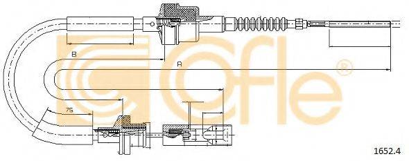 COFLE 16524 Трос, управління зчепленням