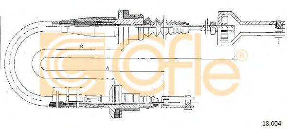 COFLE 18004 Трос, управління зчепленням