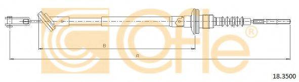 COFLE 183500 Трос, управління зчепленням
