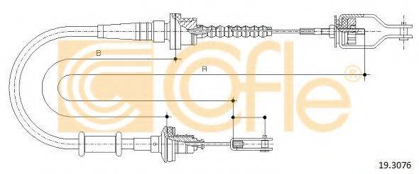 COFLE 193076 Трос, управління зчепленням