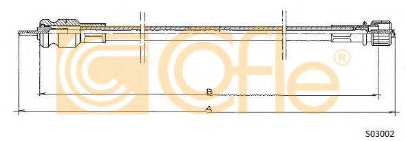 COFLE S03002 Трос спідометра