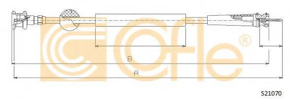 COFLE S21070 Трос спідометра