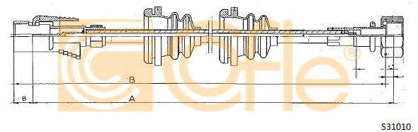 COFLE S31010 Трос спідометра
