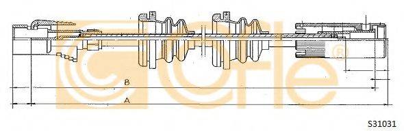 COFLE S31031 Трос спідометра