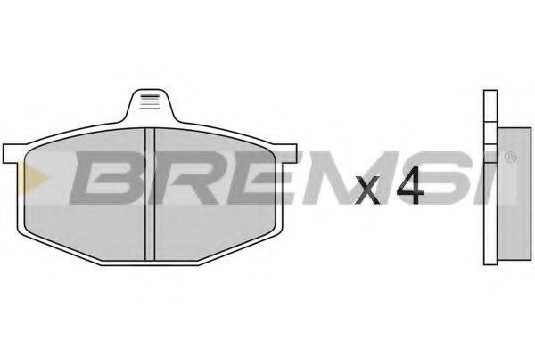 BREMSI BP2124 Комплект гальмівних колодок, дискове гальмо