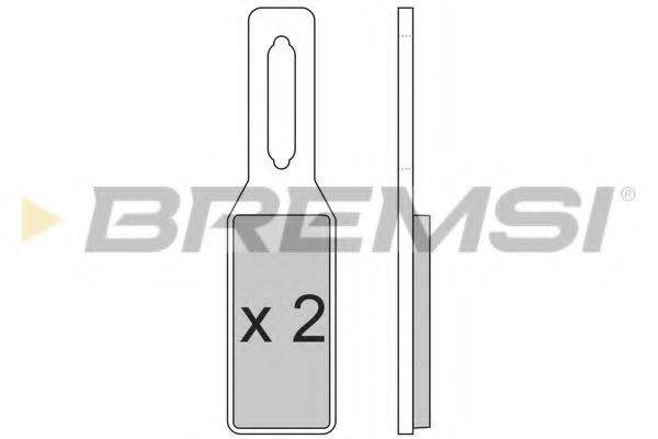 BREMSI BP2852 Комплект гальмівних колодок, дискове гальмо
