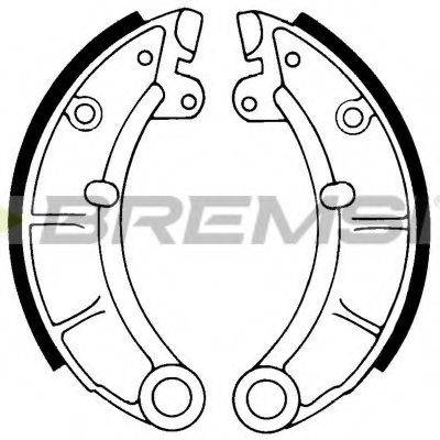 BREMSI GF0153 Комплект гальмівних колодок