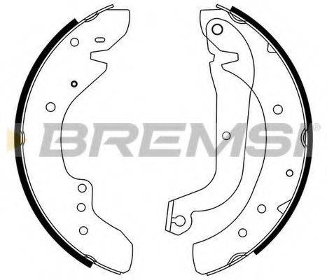 BREMSI GF0179 Комплект гальмівних колодок