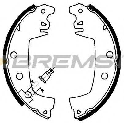 BREMSI GF0404 Комплект гальмівних колодок
