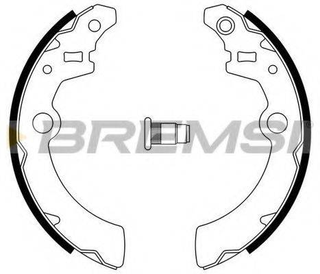 BREMSI GF0896 Комплект гальмівних колодок