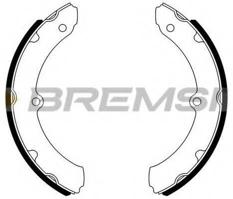 BREMSI GF0983 Комплект гальмівних колодок