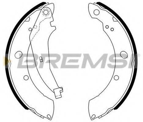 BREMSI GF4810 Комплект гальмівних колодок