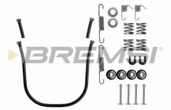 BREMSI SK0634 Комплектуючі, гальмівна колодка