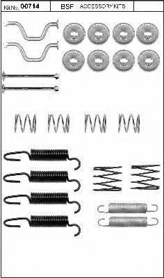 BSF 00714 Комплектуючі, стоянкова гальмівна система