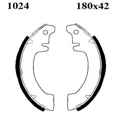 BSF 01024 Комплект гальмівних колодок
