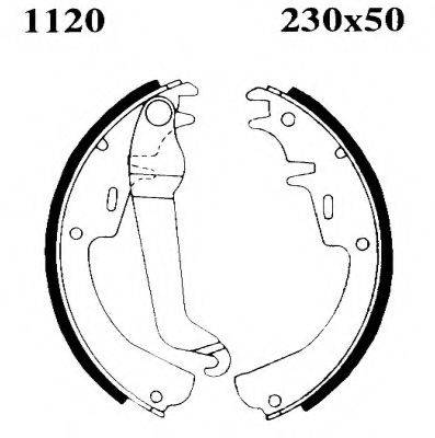 BSF 06110 Комплект гальмівних колодок