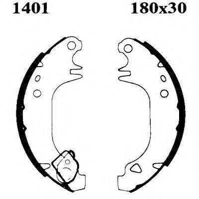 BSF 01401 Комплект гальмівних колодок