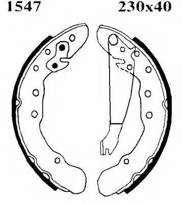 BSF 01547 Комплект гальмівних колодок