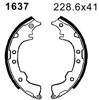 BSF 01637 Комплект гальмівних колодок