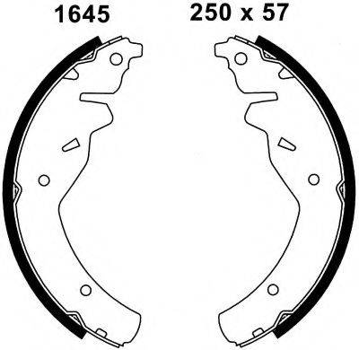 BSF 01645 Комплект гальмівних колодок
