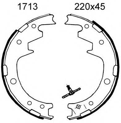 BSF 01713 Комплект гальмівних колодок