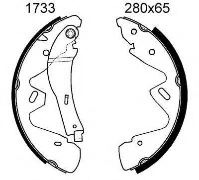 BSF 01733 Комплект гальмівних колодок