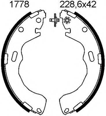 BSF 01778 Комплект гальмівних колодок