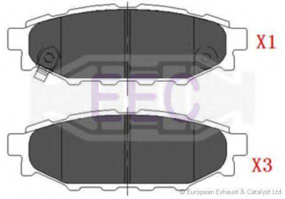 EEC BRP1453 Комплект гальмівних колодок, дискове гальмо