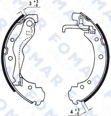 FOMAR FRICTION FO0548 Комплект гальмівних колодок