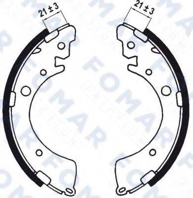 FOMAR FRICTION FO0549 Комплект гальмівних колодок