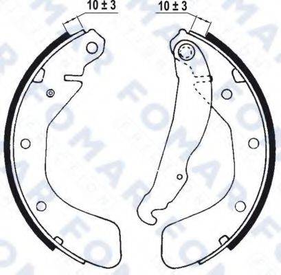 FOMAR FRICTION FO0564 Комплект гальмівних колодок