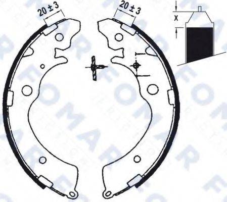 FOMAR FRICTION FO0565 Комплект гальмівних колодок