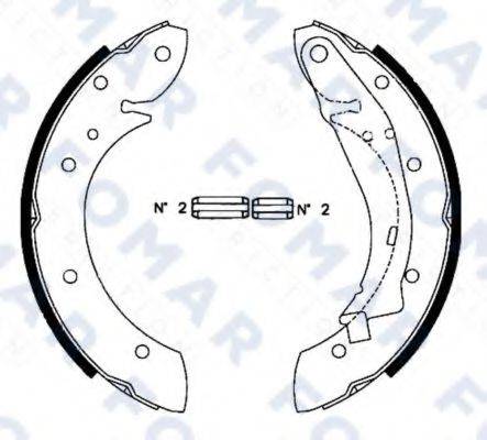 FOMAR FRICTION FO0634 Комплект гальмівних колодок