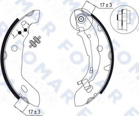 FOMAR FRICTION FO9045 Комплект гальмівних колодок