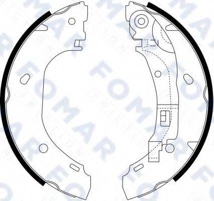 FOMAR FRICTION FO9066 Комплект гальмівних колодок