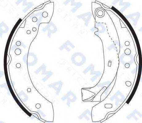 FOMAR FRICTION FO9072 Комплект гальмівних колодок