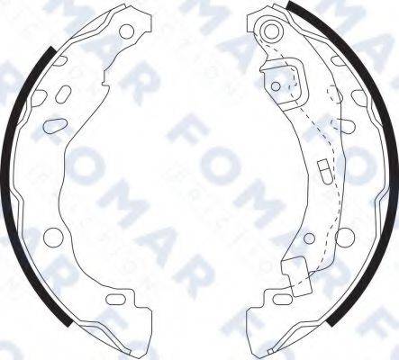 FOMAR FRICTION FO9074 Комплект гальмівних колодок