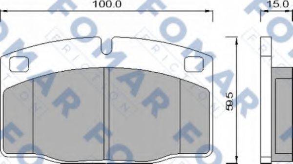 FOMAR FRICTION FO426981 Комплект гальмівних колодок, дискове гальмо