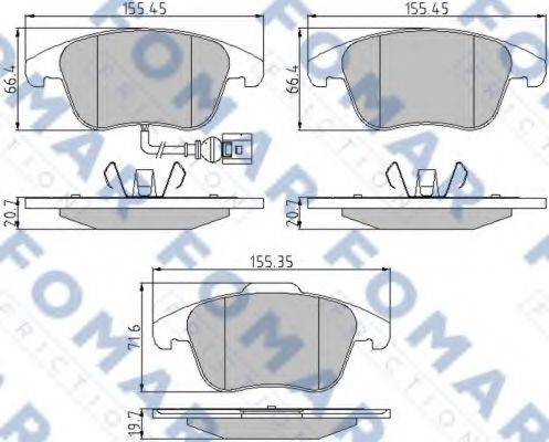 FOMAR FRICTION FO 862081