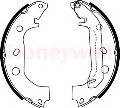 BENDIX 391484B Комплект гальм, барабанний гальмівний механізм