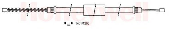 BENDIX 431002B Трос, стоянкова гальмівна система