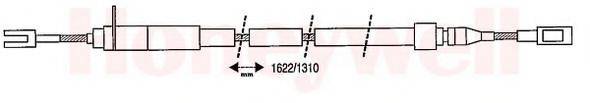 BENDIX 431140B Трос, стоянкова гальмівна система