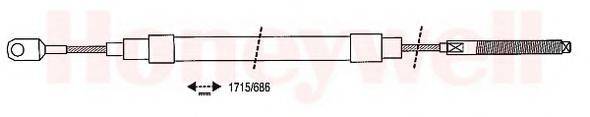 BENDIX 431154B Трос, стоянкова гальмівна система