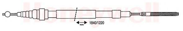 BENDIX 431224B Трос, стоянкова гальмівна система