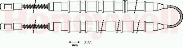 BENDIX 431233B Трос, стоянкова гальмівна система