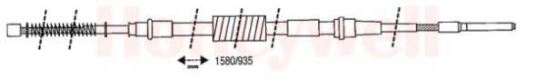 BENDIX 432048B Трос, стоянкова гальмівна система