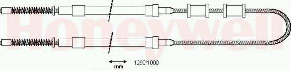 BENDIX 432049B Трос, стоянкова гальмівна система