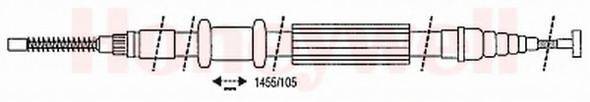 BENDIX 432629B Трос, стоянкова гальмівна система