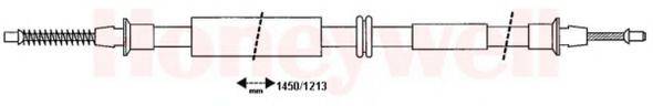 BENDIX 432665B Трос, стоянкова гальмівна система