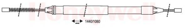 BENDIX 432922B Трос, стоянкова гальмівна система